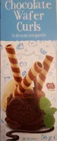 Chocolate wafer curls