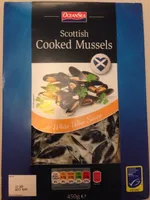 Scottish cooked mussels in white wine sauce