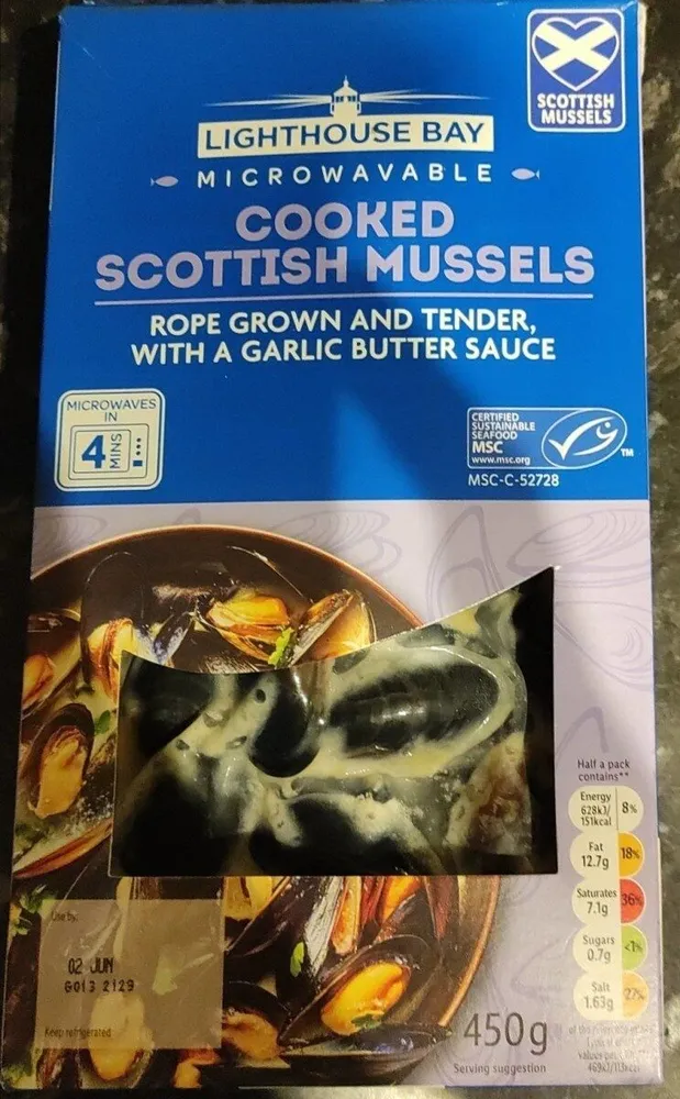 Cooked Scottish Mussels
