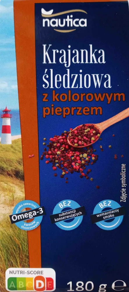 Krajanka śledziowa z kolorowym piperzem