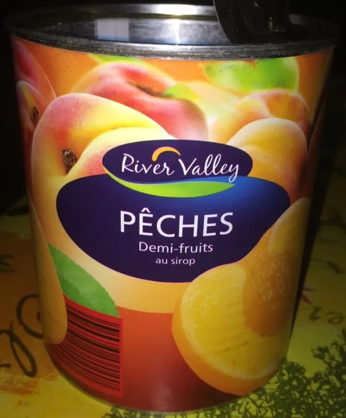 Pfirsiche, Halbe Frucht, Gezuckert, Geschält