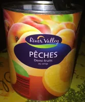 Pfirsiche, Halbe Frucht, Gezuckert, Geschält
