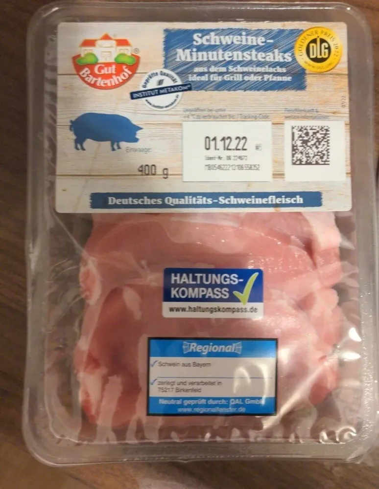 Schweine-Minutensteaks