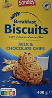 Breakfast Biscuits Milk & Chocolate Chips