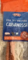 Kabanosy klasyczne drobiowe z dodatkiem wieprzowiny