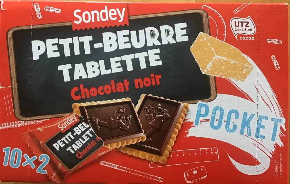 Petit-beurre tablette chocolat noir