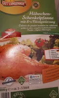 Hähnchenschenkelpfanne, Mit 8% Flüssigwürzung