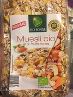 Muesli bio aux fruits secs