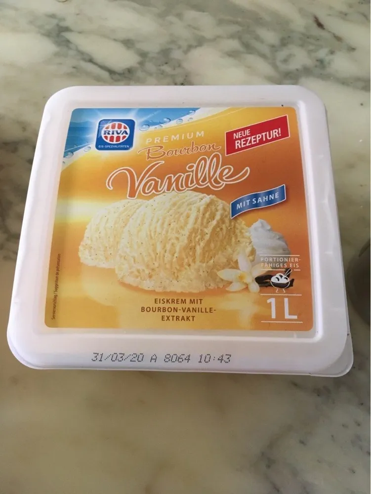 Premium Bourbon Vanille, Mit Sahne
