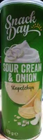 Sour cream & onion potato chips