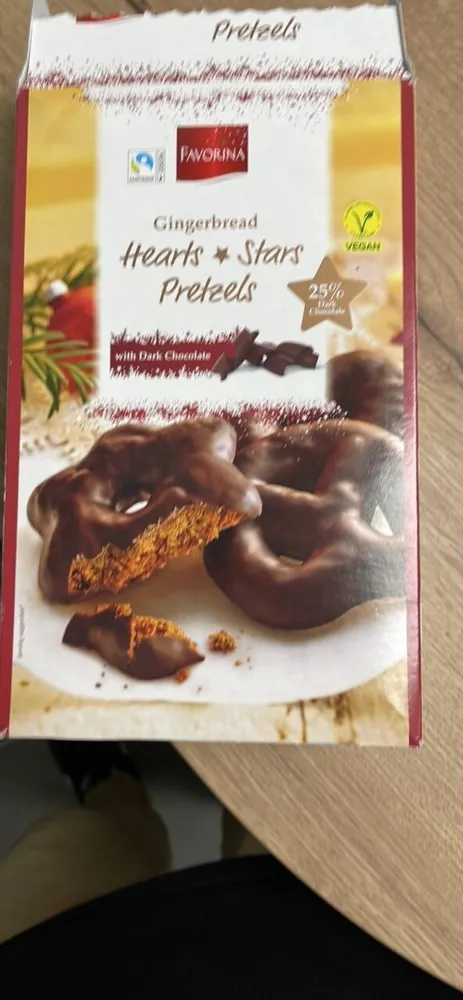 Lebkuchen Hearts, Pretzels & Stars Zartbitter