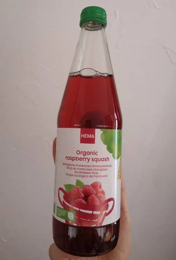 Sirop de framboise biologique