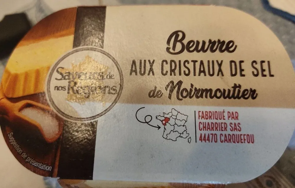 Beurre aux cristaux de sel