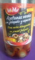 Olives vertes dénoyautées au piment