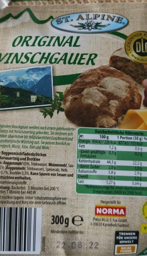 Original Vinschgauer