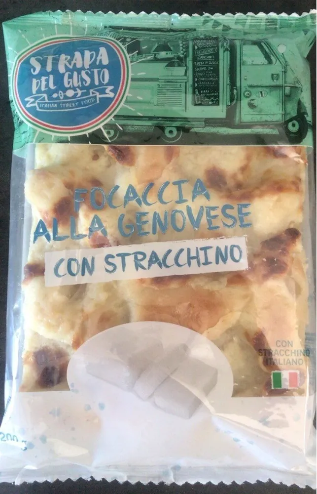 Focaccia alla genovese con stracchino