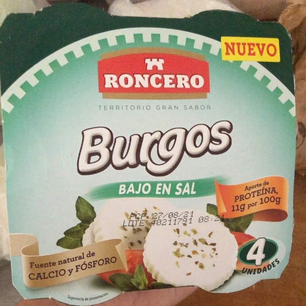 Burgos bajo en sal