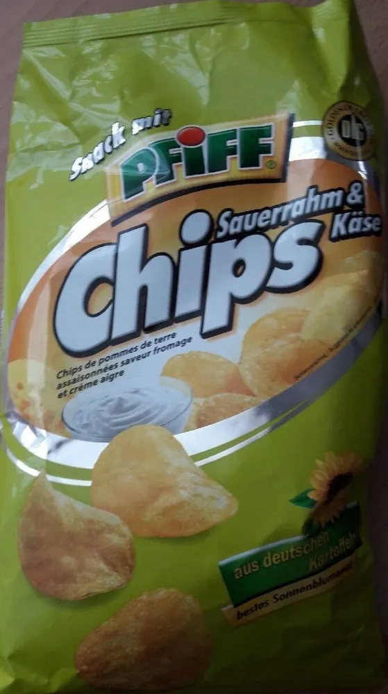 Chips saveur fromage et crėme douce