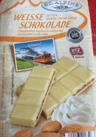 Alpine Weisse Schokolade Mit 45% Mandel-sahne-c. ..