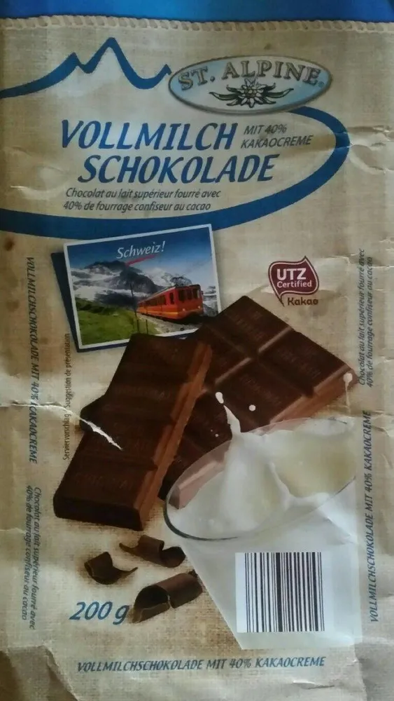 Volmilch Schokolade