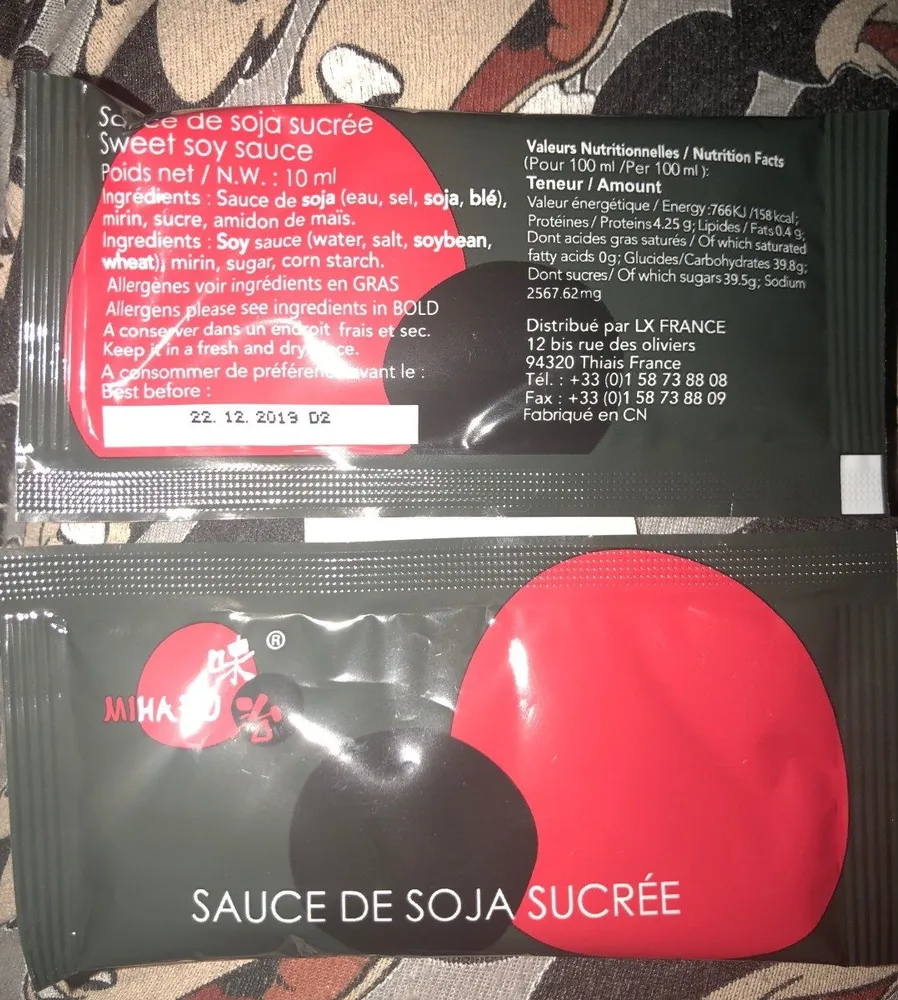 Sauce soja Sucrée