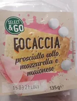 Focaccia prosciutto cotto mozzarella e maionese