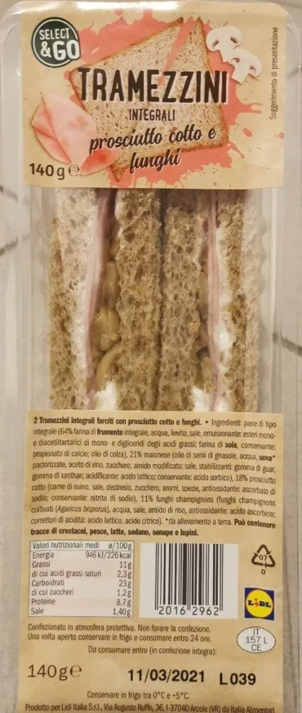Tramezzini integrali