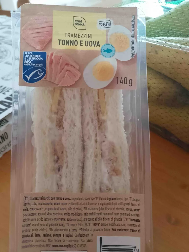 Tramezzini tonno uova