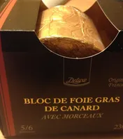 Bloc de foie gras de canard avec morceaux