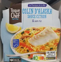Colin d'Alaska, sauce citron & son riz