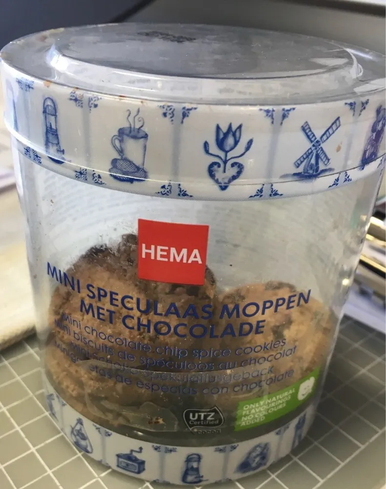 Mini speculaas moppen met chocolade