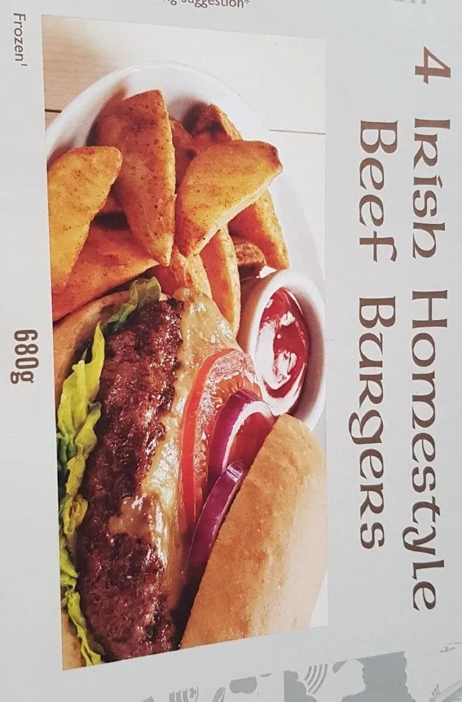 Irish homestyle beef burger