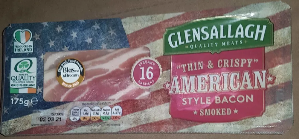 American style bacon.