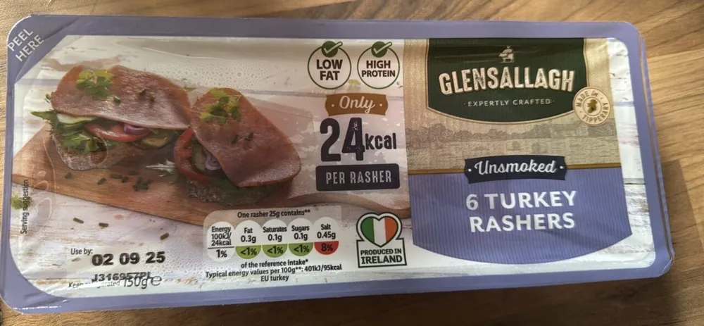6 Turkey Rashers