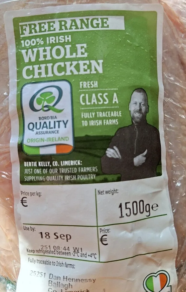 Free Range ORISH chicken