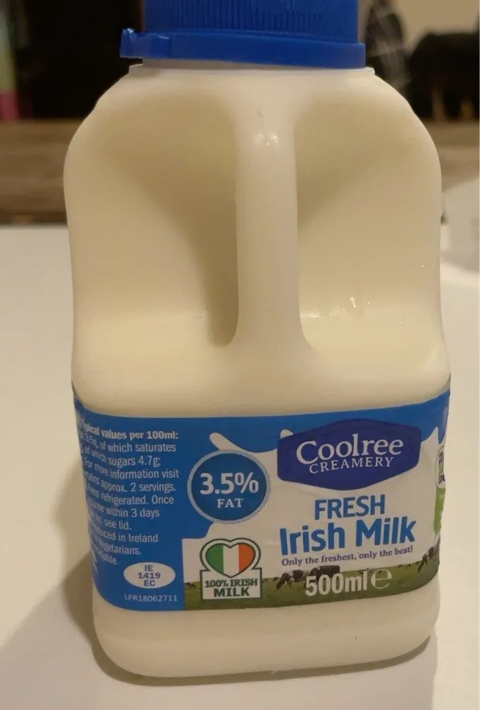 Fresh irish milk