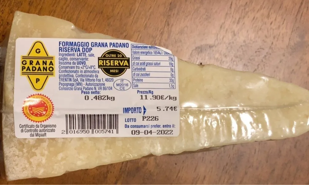 FORMAGGIO GRANA PADANO RISERVA DOP