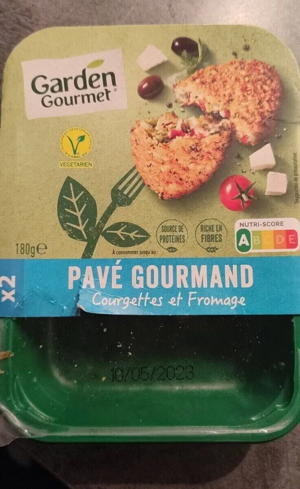 Pavé gourmand courgettes et fromage