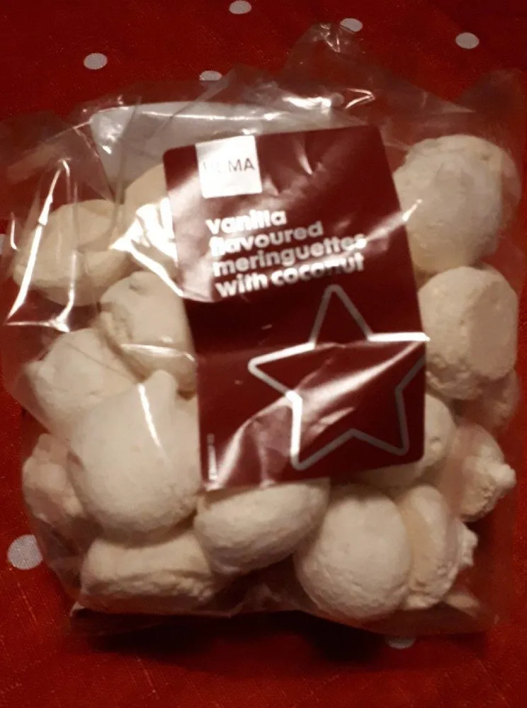 Meringuettes saveur vanille noix de coco