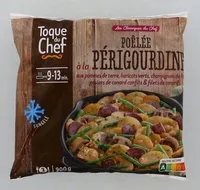 POÊLÉE PÉRIGOURDINE à la aux pommes de terre, haricots verts, champignons de P... gésiers de canard confits & filets de canard