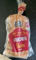 Connell Bakery 6 Brown Thin Bagels