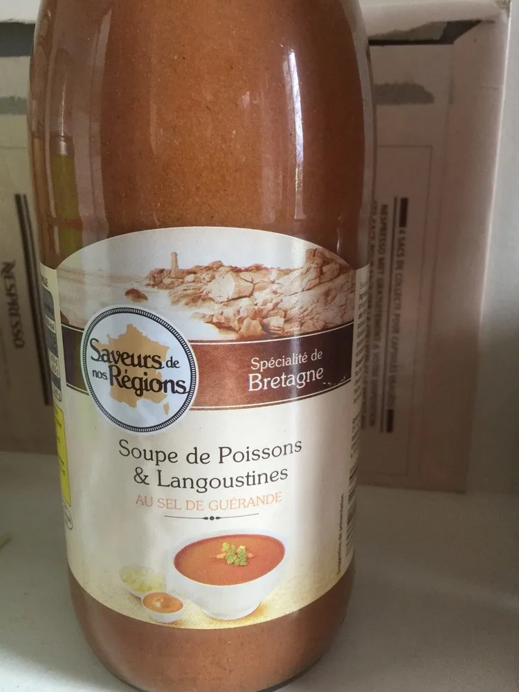 Soupe de poisson et langoustines