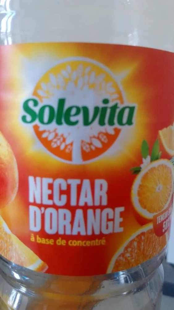Nectar d'orange à base concentré
