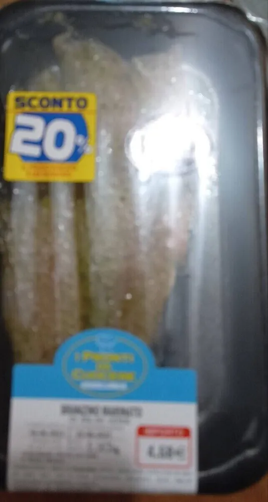 Branzino marinato in salsa verde