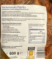 Nackensteaks Paprika