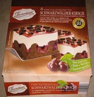 Feine Kuchenschnitte Schwarzwälder-Kirsch