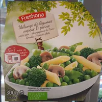 Mélange de légumes vapeur & penne