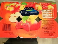 Dessert de fruits  pomme fraise