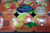 Desserts de fruits pomme pêche