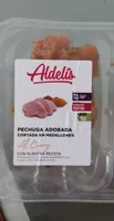 Pechuga adobada cortada en medallones